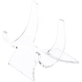 Plymor Clear Acrylic Double-Scoop Display Easel, 1.75" H x 1.75" W x 1.75" D - size: 1.75" x 1.75" x 1.75"