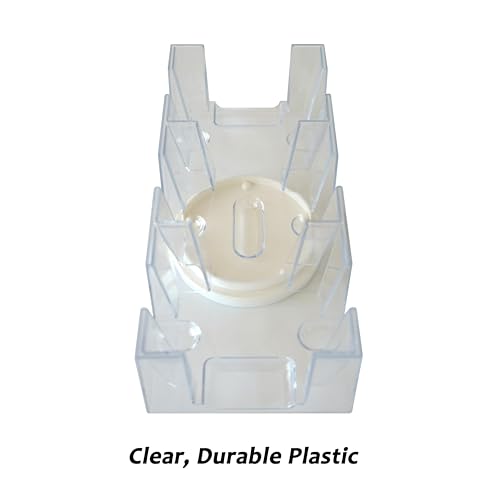 DNB Revolving Playing Card Tray - 9 Deck Plastic Rotating Canasta Card Holder - style: 9 Deck