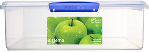 Sistema KLIP IT Large 7L Food Storage Container, Airtight & Stackable, Dishwasher, Freezer, & Microwave-Safe, BPA-Free - size: 7 L (Single)