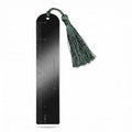 6 Inch Metal Ruler Bookmark, Black - color: Black