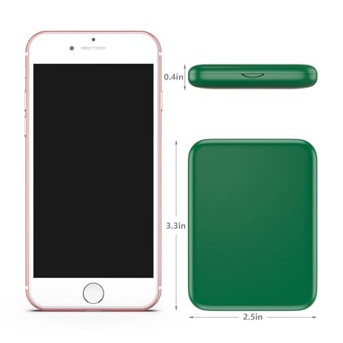 Kintion Pocket Mirror, 1X/3X Magnification LED Compact Mirror (Green) - color: Green