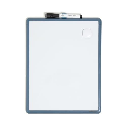 U Brands Dry Erase Whiteboard, 11" x 14", Small Whiteboard, Blue Frame - color: Blue
