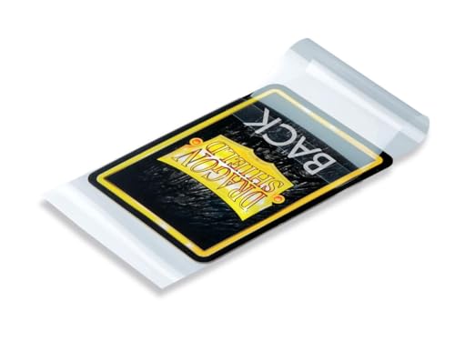 Dragon Shield Sealable Inner Card Sleeves Standard Size (100 CT) – PVC-Free Polypropylene Double-Sleeve Protection Compatible with Pokemon, Flesh & Blood, One Piece & Magic the Gathering – Clear - color: Clear Sealable Inner