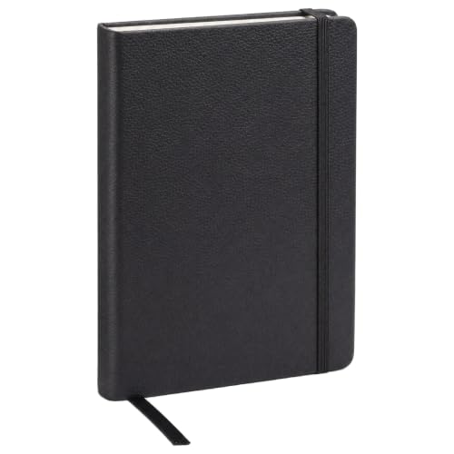 Leather Pocket Notebook, Writing Journal, Midnight Black - color: Midnight Black, size: Pocket