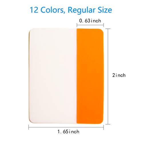 KICNIC Sticky Tabs Index Tabs, 2 Inch, 240 Pieces, 12 Colors, Self Adhesive - color: Neon Colors, size: 240pcs