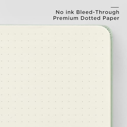 &And Per Se Dotted Journal Notebook, A5 Hardcover Aesthetic Dotted Notebook – 160 Pages 100gsm Thick Dot Grid Paper, 3 Sticker Sheets – Gift-Ready Journaling Kit for Women (Colorful Stripes) - color: h.Colorful Stripes, style: Dotted with Pattern