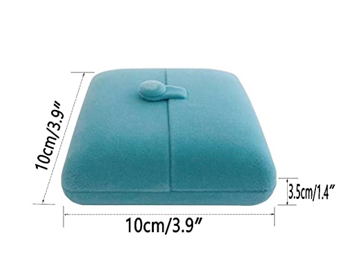 Premium Grade Velvet Aqua Jewelry Packaging Case for Brooch Badge Pin Unique Design Secure Storage - color: Brooch Badge Pin Case