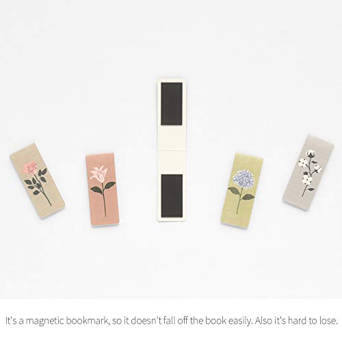 Monolike Magnetic Bookmarks The Flower, Set of 5 - color: The Flower Ver.1