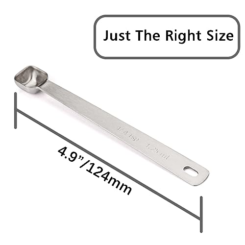 2PCS 1/4tsp(1.25ml) Tiny Measuring Spoon, Small Teaspoon for Tiny Amounts - size: 1/4tsp|1/12tbsp|1.25ml