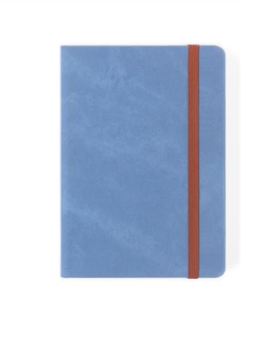A6 Lined Hardcover Notebook, 100 GSM Paper, Light Steel Blue - color: Light Steel Blue, size: A6（2026 Edition）