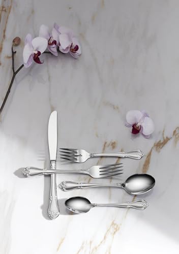 Oneida True Rose Dinner Forks,silver set of 4 - style: Dinner Forks, Set of 4