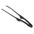 Todai 9.4-Inch Stainless Steel Non-Slip Yakiniku BBQ Tongs (Black)