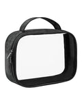 Moyad TSA Approved Toiletry Bag Clear Quart Size Travel Bags Makeup Bag - color: Black, size: 1 Pack, Handle