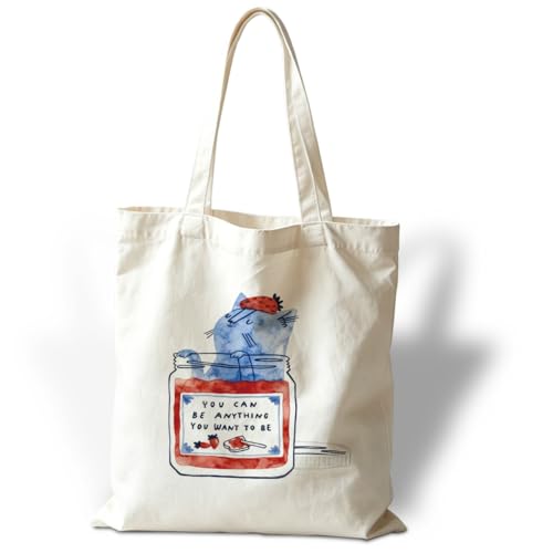 Funny Canvas Tote Bag, Reusable Shoulder Grocery Bag, Holiday Gift Bags for Friends, 13.7x15.7 inch - color: Style 36