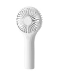 TriPole Portable Handheld Fan Mini Rechargeable Battery Eyelash Fan, White - color: White(3 Speed)