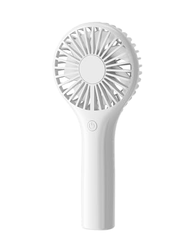TriPole Portable Handheld Fan Mini Rechargeable Battery Eyelash Fan, White - color: White(3 Speed)