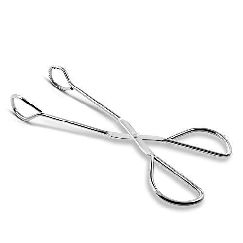 Hiash 9 Inch Heavy Duty Stainless Steel Kitchen Tongs For Cooking - size: 9 Inch