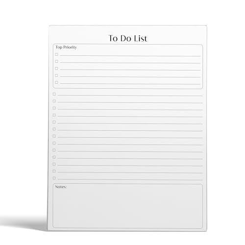Better Office Products To Do List Notepad, 8.5" x 11", Planning Note Pad, 50 Sheets, Daily Agenda Productivity Checklist Organizer, (1 Pack) - style: 1 Pack