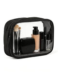 Moyad TSA Approved Toiletry Bag Clear Quart Size Travel Bags Makeup Bag - color: Puffer Black, size: 1 Pack