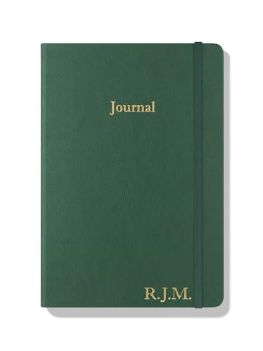 Wykeham's Executive 2026 Undated Daily Journal Planner – Customization Available (Personalized Racing Green, 8.5"×5.5") - color: Personalized Racing Green