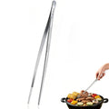 12-Inch Kitchen Tweezers, 18/8 Stainless Steel Tongs with Serrated Tips