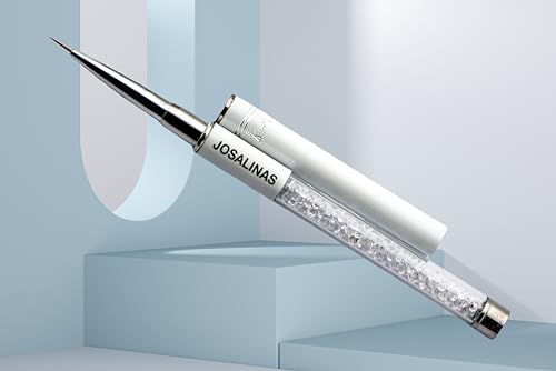 Nail Brushes Art Pen 2PCS, Gel Polish Painting Tools with Nail Extension Gel Builder, Salon at Home DIY Manicure (White-Liner#7mm) - color: White