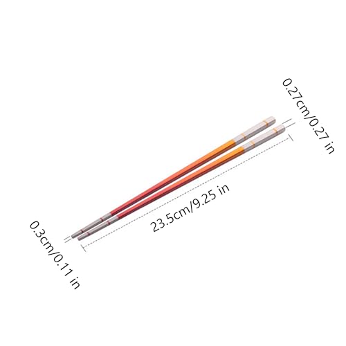 Reusable Stainless Steel Chopsticks,Dishwasher Safe , Easy to Use(3 PCS,Gold) - color: Gold