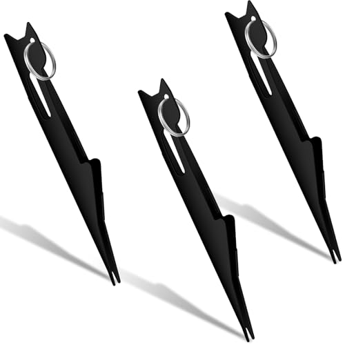 Deekin 3 Pcs Fishing Nail Knot Tying Tool Quick Tie Line Fly Tyer - color: Black