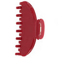 Luxury Hair Claw Clip Premium Acetate Strong Hold 4 Inch (Ruby Red) - color: Ruby Red