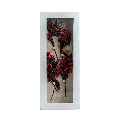 Freezing point Shadow Box Frame 5x12.5 Shadow Boxes Display Case with Linen Back Memorabilia Awards Medals Bouquet Photos Picture Badge Wedding Memory Box for Keepsakes White Small Pin Board White - color: White, size: 5×12.5