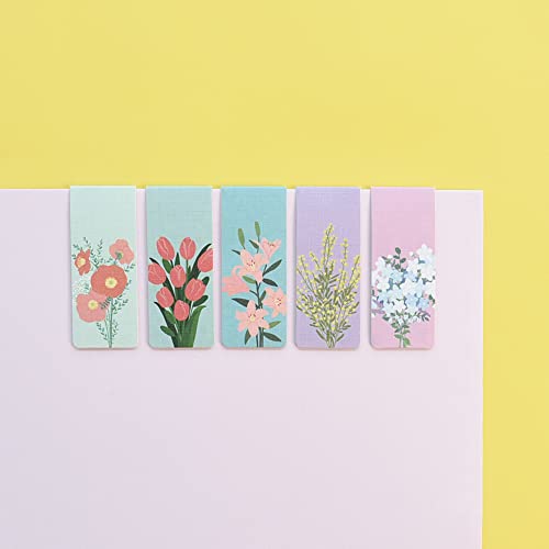 Monolike Magnetic Bookmarks Flower for You Ver.2, Set of 5 - color: Flower for You Ver.2