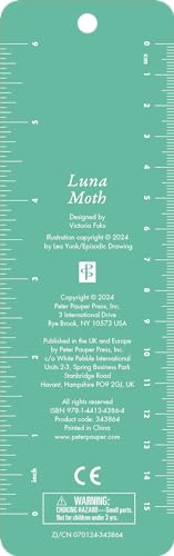 Luna Moth Beaded Bookmark
