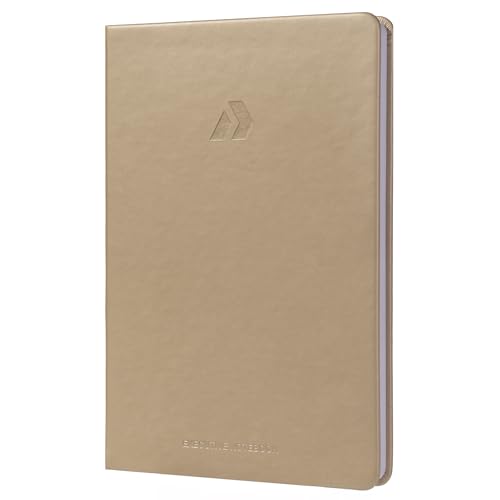 Nextnoid A5 LIned Notebook - 160 Pages, 120 GSM Paper, Skin - color: Skin, style: Lined 160 Pages