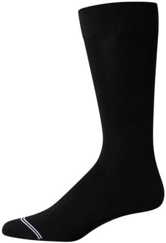 Nautica Mens Dress Socks Comfort Stretch Business Formal Crew Socks 10 Pack - color: Navy/Black Assorted