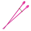 Silicone Cooking Chopsticks with Spoon, 12-Inch, Pink, Made in Korea - color: Pink