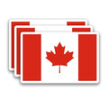 (3Pcs) Canada Flag Stickers – Canadian National Flag Vinyl Decals, 3" x 2" - color: Canada