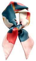 Silk Like Square Scarf for Women Men 27.5" - color: Pastel Pink