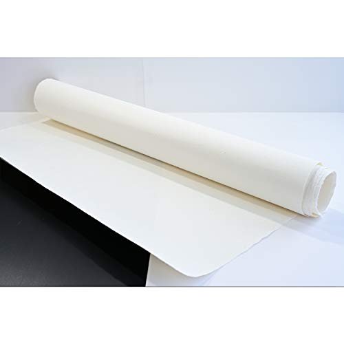 [10 Pcs] Korean Traditional Mulberry Paper HanJi Handmade Plain Natural White Triple Layer 24.8" x 36.6" - size: 24.8" x 36.6" (Triple-Layer)
