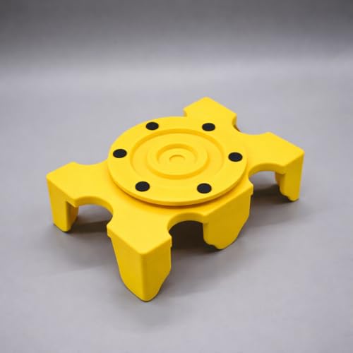 Card Holder - Revolving Card Game Holder Playing Cards Tray(4Deck-Yellow)