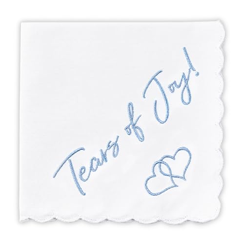 Mother of the Bride Gifts Wedding Handkerchief Keepsake - color: Tears of Joy!, style: Brown Envelope