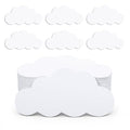 100 PCS White Cloud Cutouts, 4 Inch Paper Cloud Shapes Cut-Outs for Bulletin Board DIY Kids Baby Bedroom Nursery Classroom Office Decoration