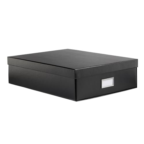 Oxford Keepsake Box, Protective Storage Box, Home and Office Organizer, Photo Storage Box, Souvenir Organizer, Large, 16" x 12" x 4 1/4" (41787) - size: 16" x 12" x 4 1/4"
