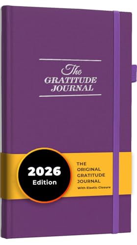The Gratitude Journal: Inspire Thankfulness, Mindfulness, Positivity, Happiness,Upgraded with Pen Holder, Inner Pocket & Elastic Closure Band (Purple) - color: Purple