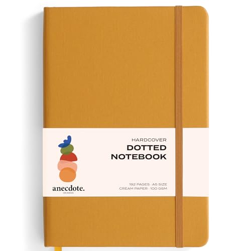 ANECDOTE. Lined Journal Notebook,192 Pages, A5 size: 8.3" x 5.4"| Hardcover - color: Mustard, size: 8.3" x 5.4"