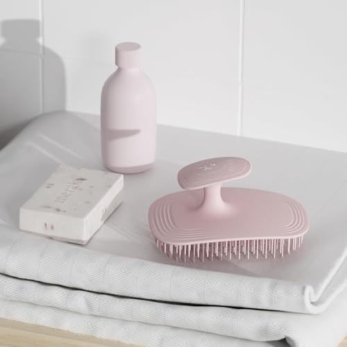 ecoed Scalp Massager Shampoo Brush,Scalp Scrubber & Exfoliator（Pink） - color: Pink, size: 1PC