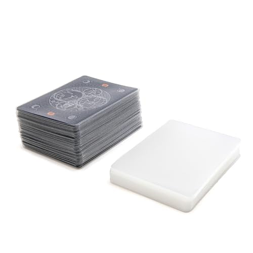 Stellar Factory Card Sleeves 112-Count, Matte & Clear, 2.5" x 3.5"