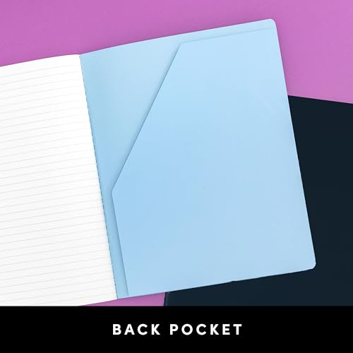 PAPERAGE Soft Cover Lined Journal Notebook, 2 Pack, (Pink Blush), 100 Pages, Large 7.5 inches x 9.5 inches, College Ruled, Ideal for Note Taking & Travel Journal - color: Pink Blush, style: Lined 100pgs (2 Pack)