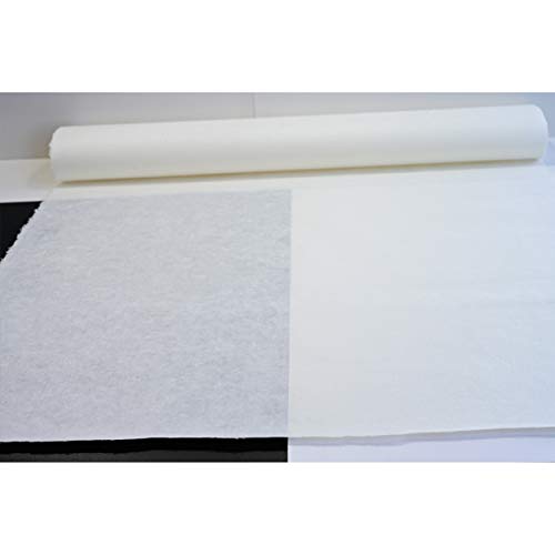 [10 Pcs] Korean Traditional Mulberry Paper HanJi Handmade Plain Natural White Single Layer 24.8" x 36.6" - size: 24.8" x 36.6" (Single-Layer)