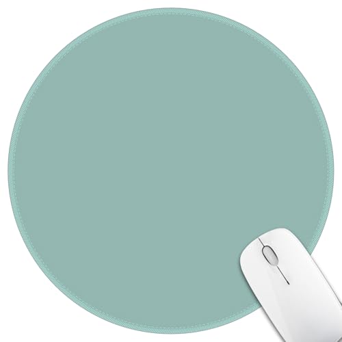 Hancynir Cute Round Mouse Pad, Small Mousepad for Laptop Desk Office - color: 1 Green