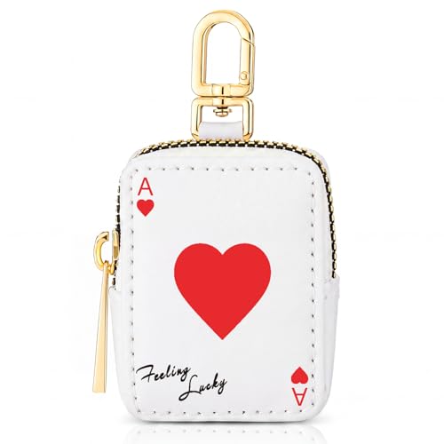 Kenning Poker Accessories for Women Playing Card Keychain Pouch